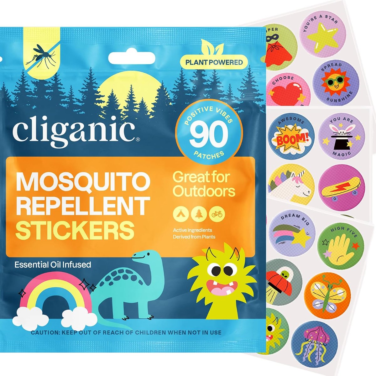 Cliganic Mosquito Repellent Stickers