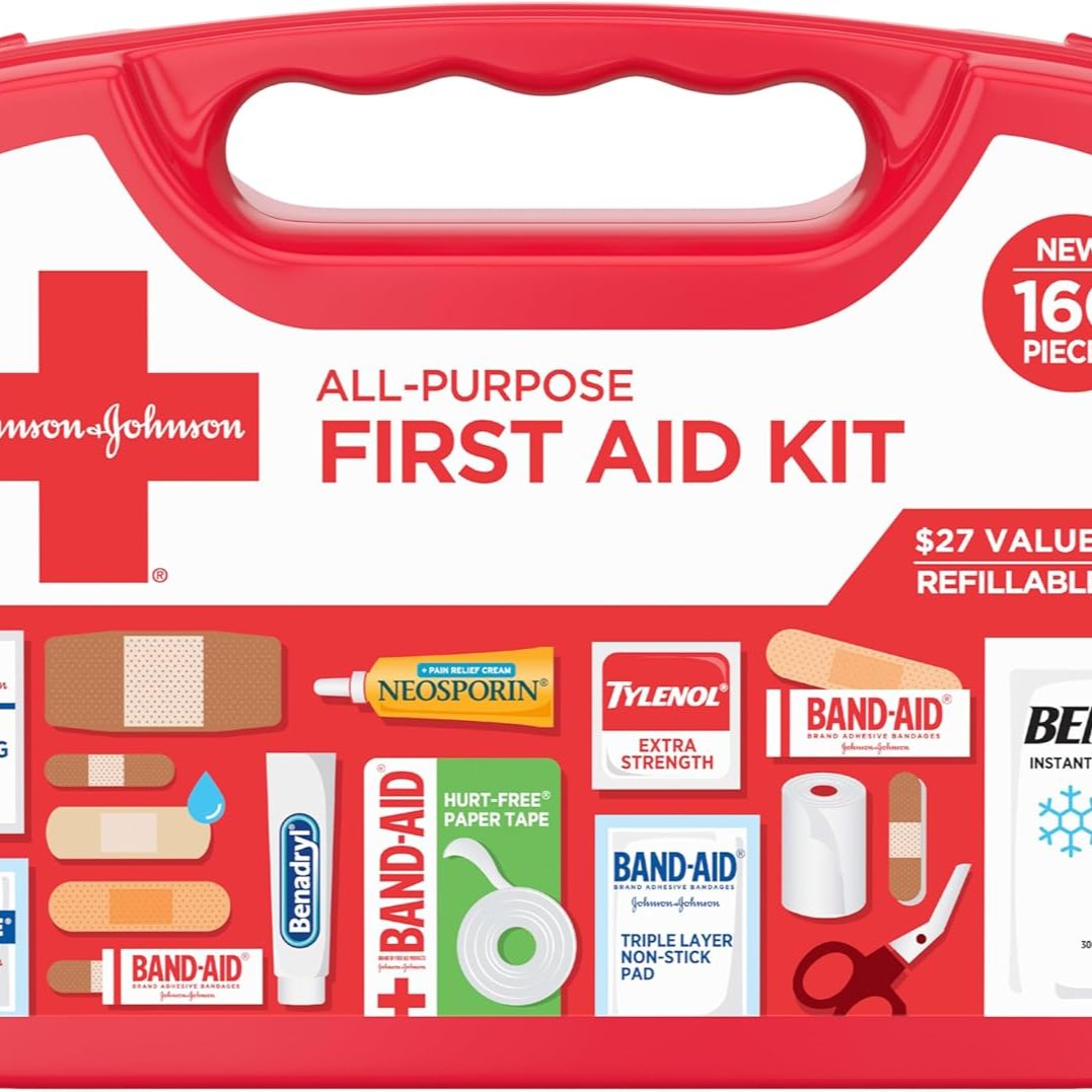 BAND-AID Portable Compact First Aid Kit